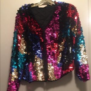 Vintage 80’s sequined jacket .